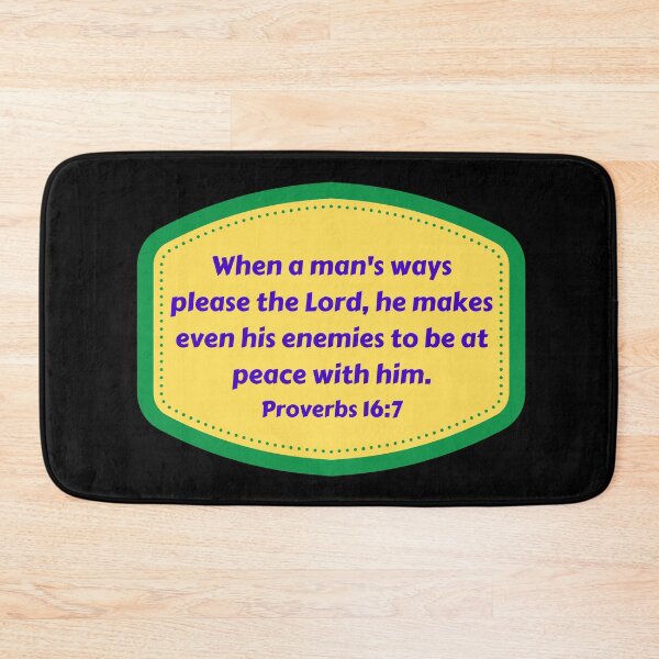 Item preview, Bible Verse Proverbs 16:7 designed and sold by Prayingwarrior.