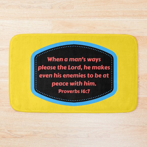 Item preview, Bible Verse Proverbs 16:7 designed and sold by Prayingwarrior.