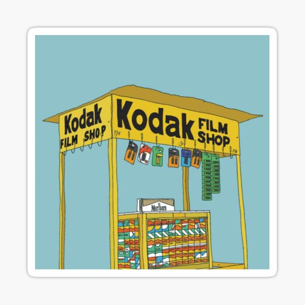 Kodak film box Sticker for Sale by ByEmil