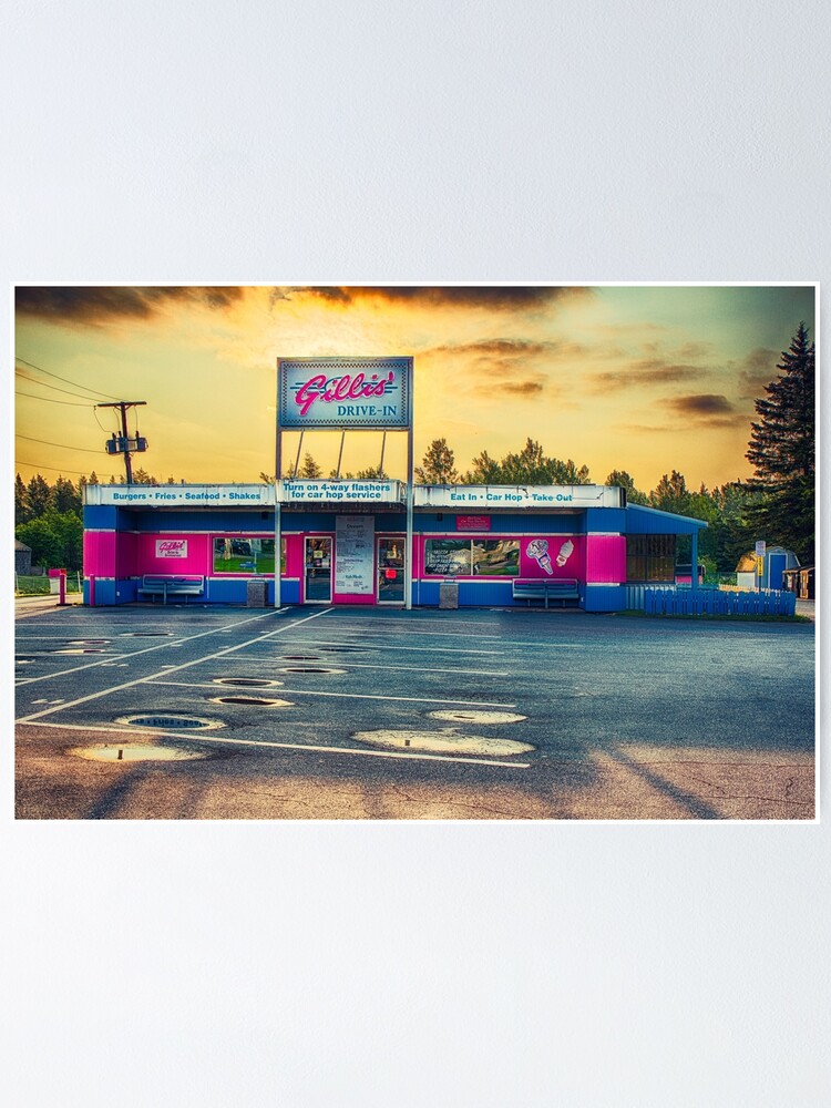"Gillis Drivein Montague PEI" Poster for Sale by RobertAlsop Redbubble
