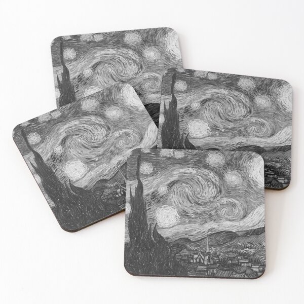 Item preview, Black & White The Starry Night designed and sold by DesignsByDebQ.