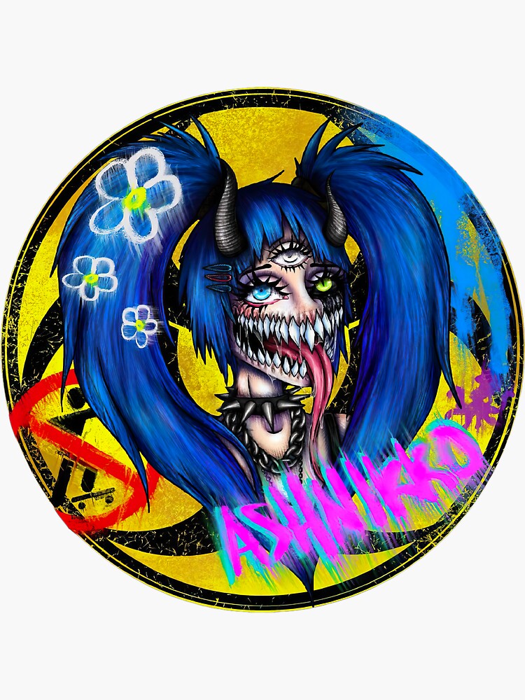 "Ashnikko" Sticker for Sale by Twiver Redbubble