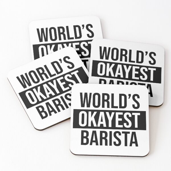 Item preview, World's Okayest Barista designed and sold by Adel Qasem.