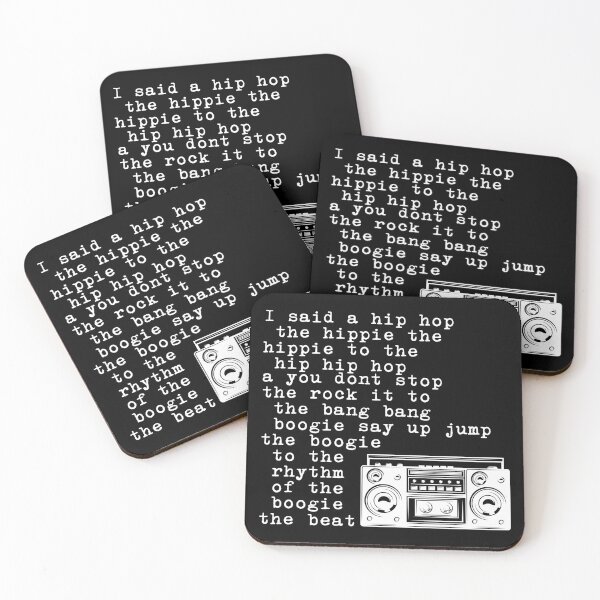 Item preview, I said a Hip Hop - Rapper's Delight - Lyric Art Music - R&B Music - Classic Rap Song - Sugarhill Gang designed and sold by originalsusie.