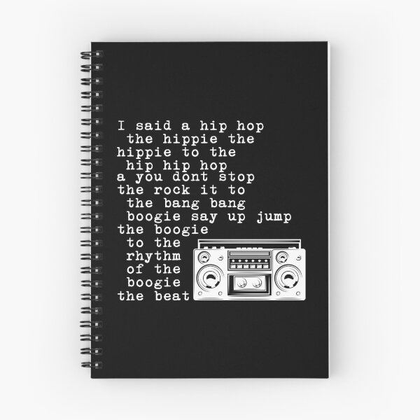 Item preview, I said a Hip Hop - Rapper's Delight - Lyric Art Music - R&B Music - Classic Rap Song - Sugarhill Gang designed and sold by originalsusie.