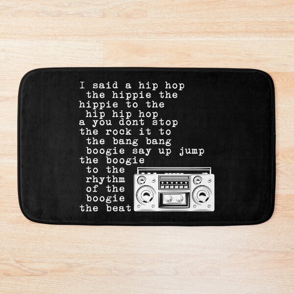 Item preview, I said a Hip Hop - Rapper's Delight - Lyric Art Music - R&B Music - Classic Rap Song - Sugarhill Gang designed and sold by originalsusie.