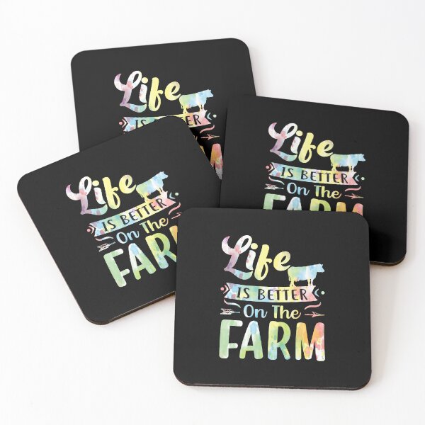 Item preview, Life Is Better On The Farm - Cow Lovers Quotes designed and sold by Delandor.