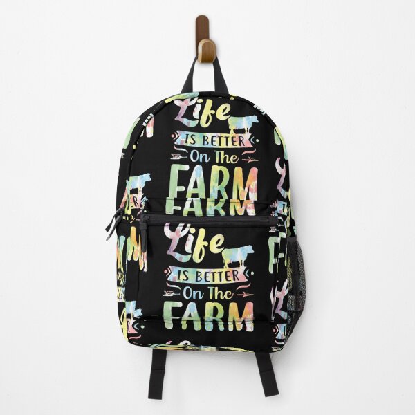 Vista previa del artículo con la obra «La vida es mejor en la granja - Citas de los amantes de las vacas», diseñado y vendido por Delandor.