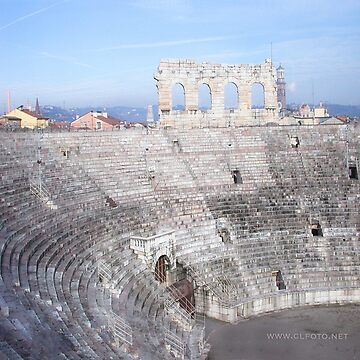 Artwork thumbnail, Winter inside L'Arena, Verona, Italy by L Lee McIntyre