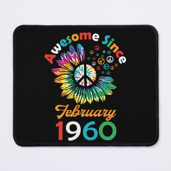 Item preview, Funny Birthday Quote, Awesome Since February 1960, Retro Birthday designed and sold by Estrytee.