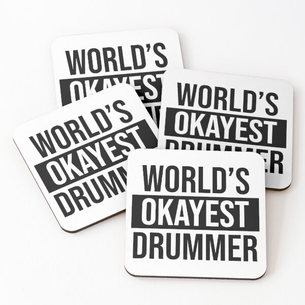 Item preview, World's Okayest Drummer designed and sold by Adel Qasem.