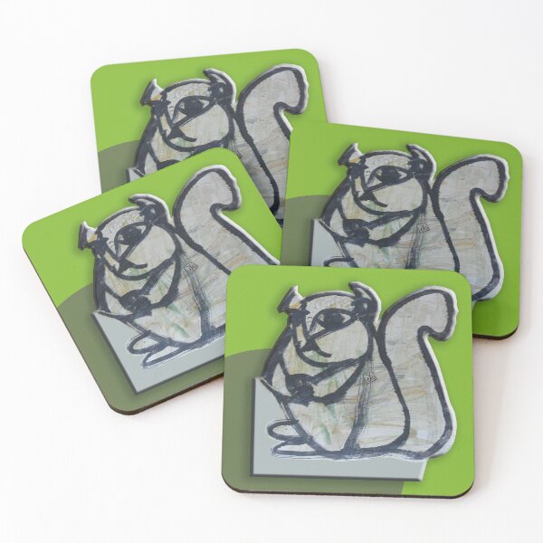 Item preview, Squirrel With Nuts (Painting by Alice CCI) designed and sold by VanyssaGraphics.