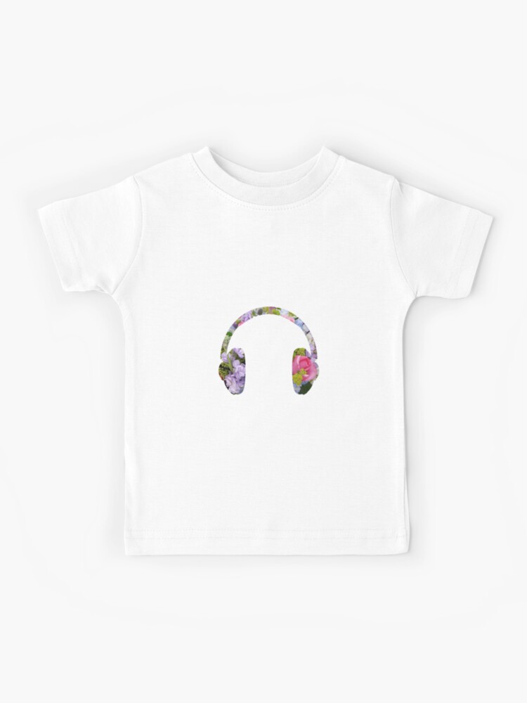 floral headphones silhouette kids t shirt by bleedingred redbubble floral headphones silhouette kids t shirt by bleedingred redbubble