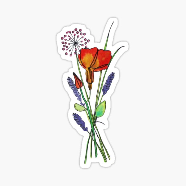 Item preview, Wildflowers designed and sold by hellokatiemax.