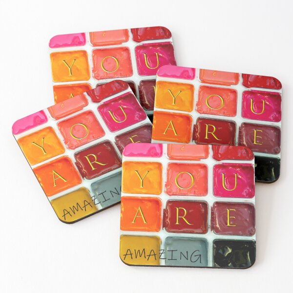 Item preview, " YOU ARE AMAZING " design with pallet of colors designed and sold by NevyanaArt.