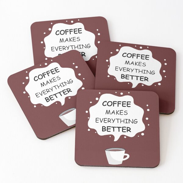 Item preview, Coffee makes everything better - Coffee addict - Caffeine addiction designed and sold by Ay-mane.