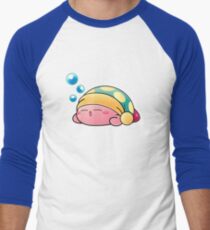 Sleeping Kirby Men's Baseball ¾ T-Shirt