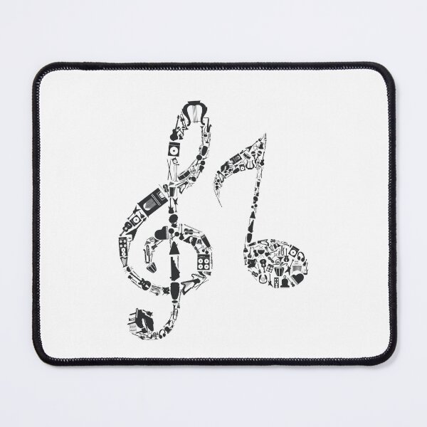 Item preview, Music Notes With Musical Instruments For Music Lovers -  designed and sold by Funwithmusic.