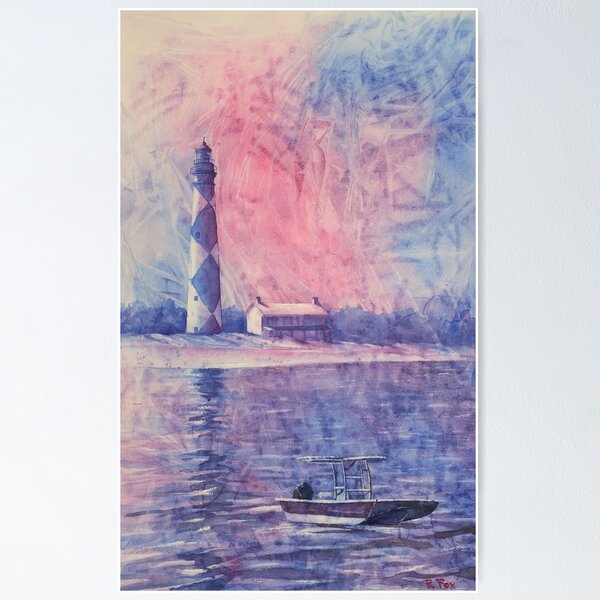 Watercolor Lighthouse Painting, Giclée Print, Cape Florida Lighthouse,  Coastal Decor, Original Art, Ocean, Sea, Bay, Lighthouse Watercolor |  Spiral