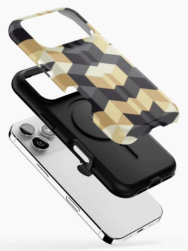 Thumbnail 2 of 4, iPhone Case, 3D Cube Pattern designed and sold by PatternLegend.