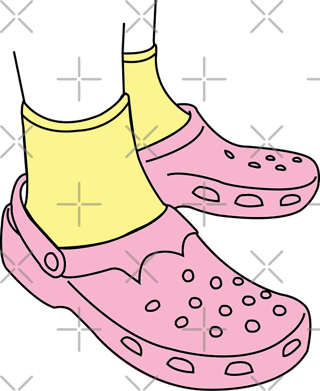 "crocs and socks" Stickers by Redbubble