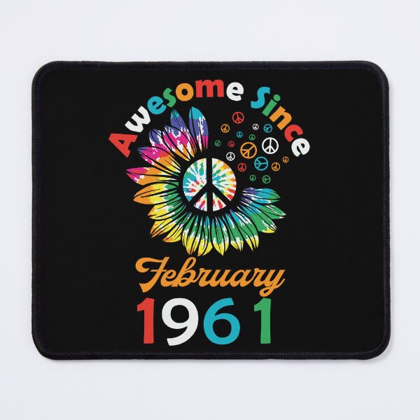 Item preview, Funny Birthday Quote, Awesome Since February 1961, Retro Birthday designed and sold by Estrytee.