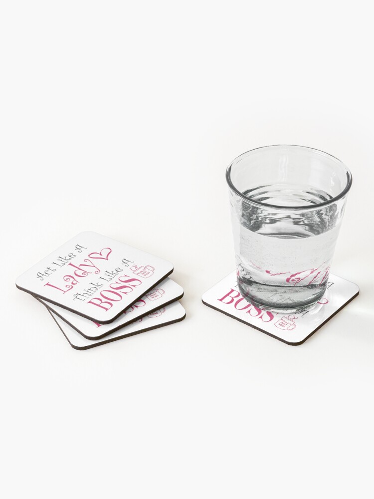 Alternate view of Act Like A Lady, Think Like A Boss! Coasters (Set of 4)