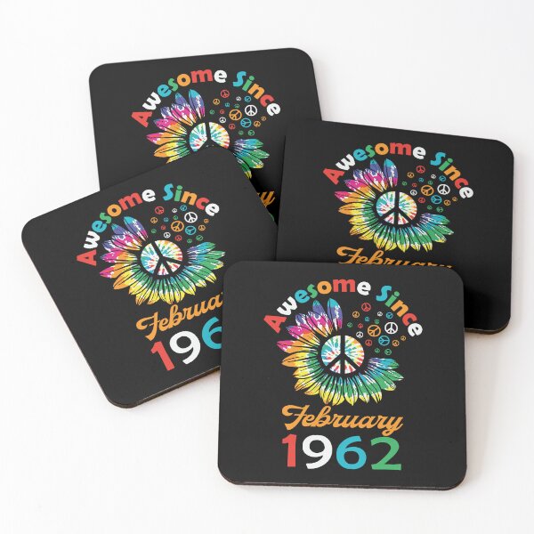Item preview, Funny Birthday Quote, Awesome Since February 1962, Retro Birthday designed and sold by Estrytee.