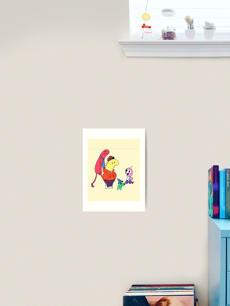 Thumbnail 2 of 3, Art Print, Smiling Friends Sticker designed and sold by NumberOnee.