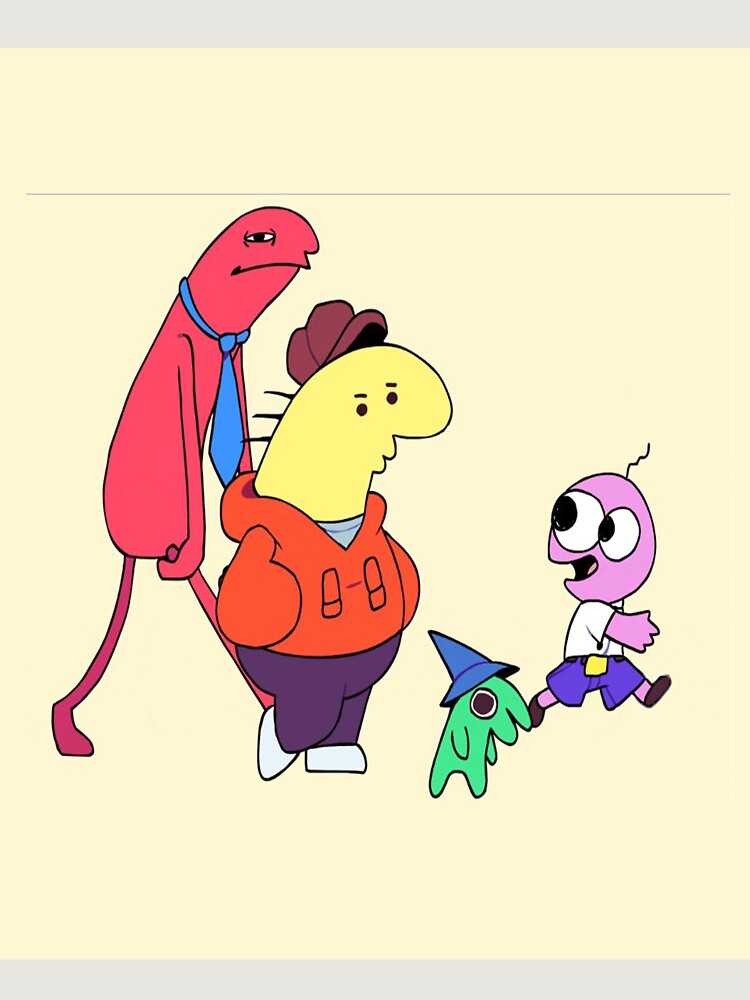 Thumbnail 6 of 6, Premium Oversized Hoodie, Smiling Friends Sticker designed and sold by NumberOnee.