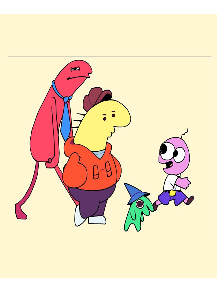 Thumbnail 7 of 7, Oversized T-Shirt, Smiling Friends Sticker designed and sold by NumberOnee.