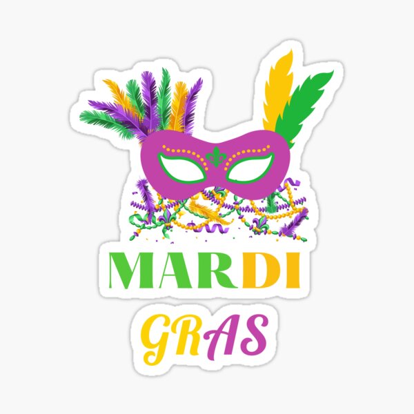 Mardi Gra Party Mask  Sticker for Sale by PopArtDesigns