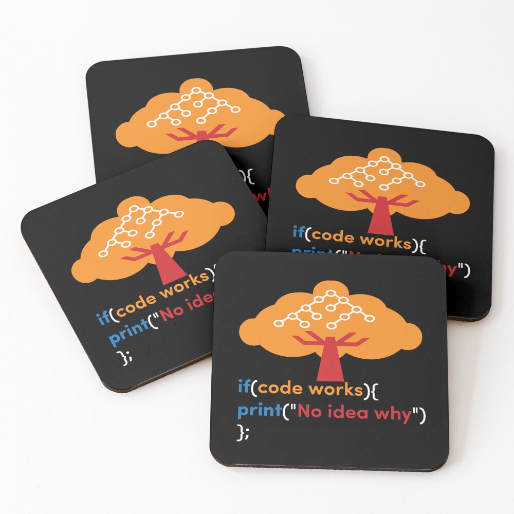 Item preview, Coasters (Set of 4) designed and sold by CoolArtByMboya.