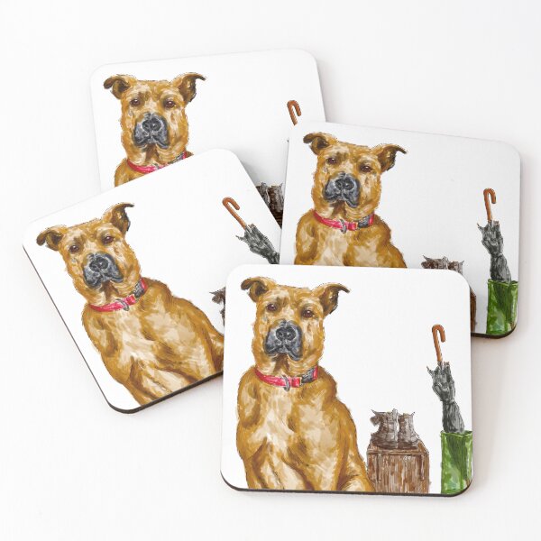 Item preview, Black mouth cur dog breed drawing designed and sold by Nalidsa Sukprasert.