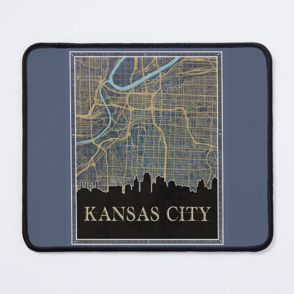 Item preview, Kansas City Blue Print Map designed and sold by kelbyredux.