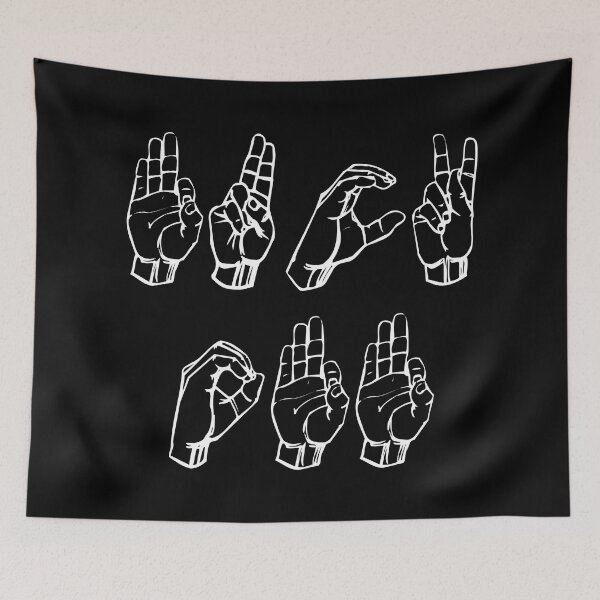 Item preview, 'Fuck Off' in American Sign Language Manual Alphabet designed and sold by Good-Looking Corpse.