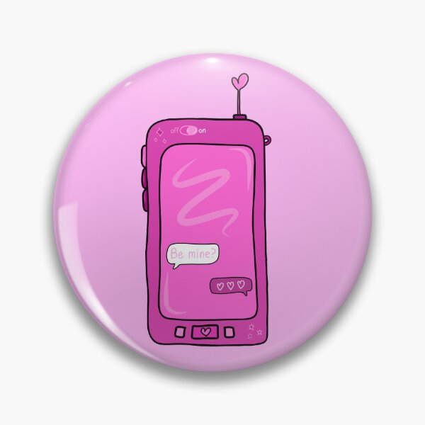 Item preview, Text Conversation Speech Bubbles on Pink Retro Cell Phone that says “Be Mine?” With Hearts Replied, made by EndlessEmporium designed and sold by EndlessEmporium.