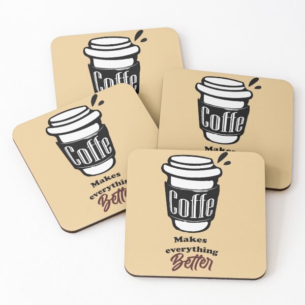 Item preview, Coffee makes everything better - Coffee addict - Caffeine addiction designed and sold by Ay-mane.