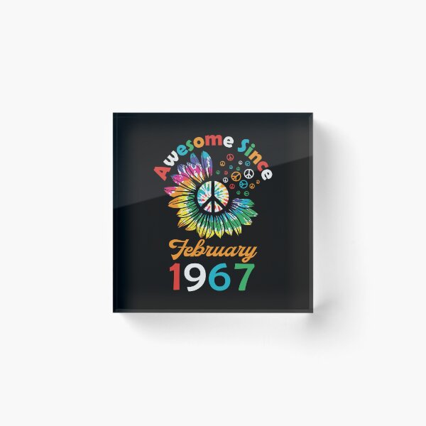 Item preview, Funny Birthday Quote, Awesome Since February 1967, Retro Birthday designed and sold by Estrytee.