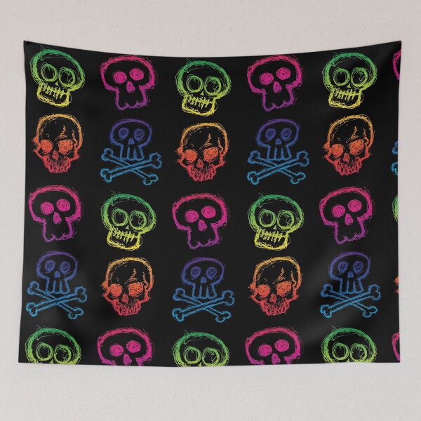 Item preview, RAINBOW SKULLS designed and sold by oldskooldesign.