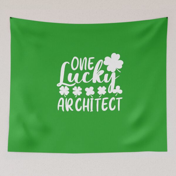 Item preview, Funny St Patrick Day Gift For Architect: One Lucky Architect designed and sold by AMINE  ★★★★★.