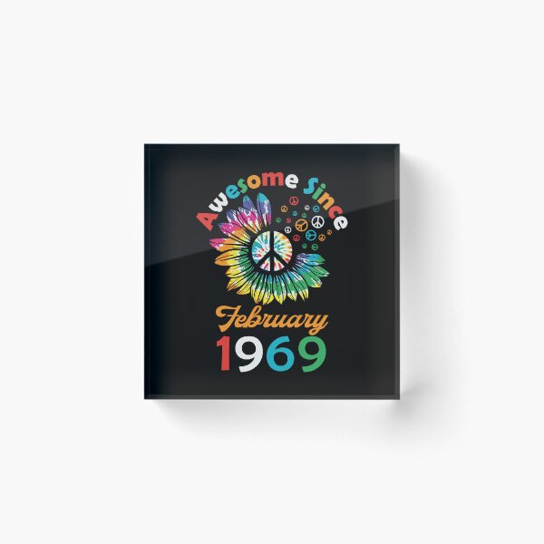 Item preview, Funny Birthday Quote, Awesome Since February 1969, Retro Birthday designed and sold by Estrytee.