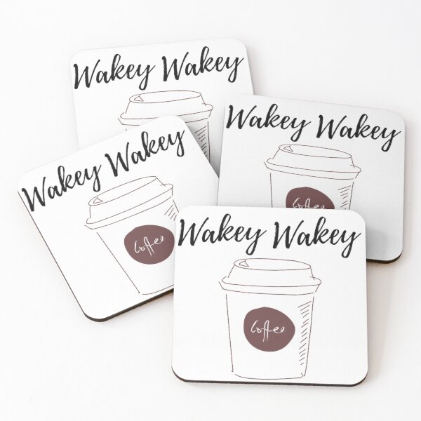 Item preview, wakey wakey morning coffee designed and sold by RichTeeDesigns.