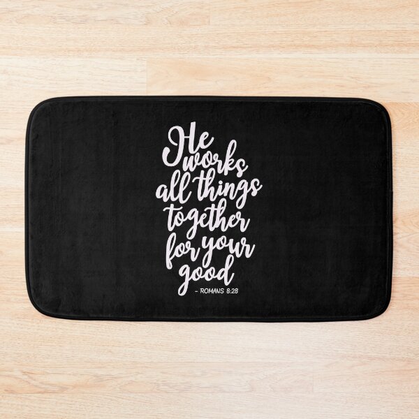 Item preview, Romans 8:28 He Works All Things Together Soft Pink designed and sold by amazingjoy.