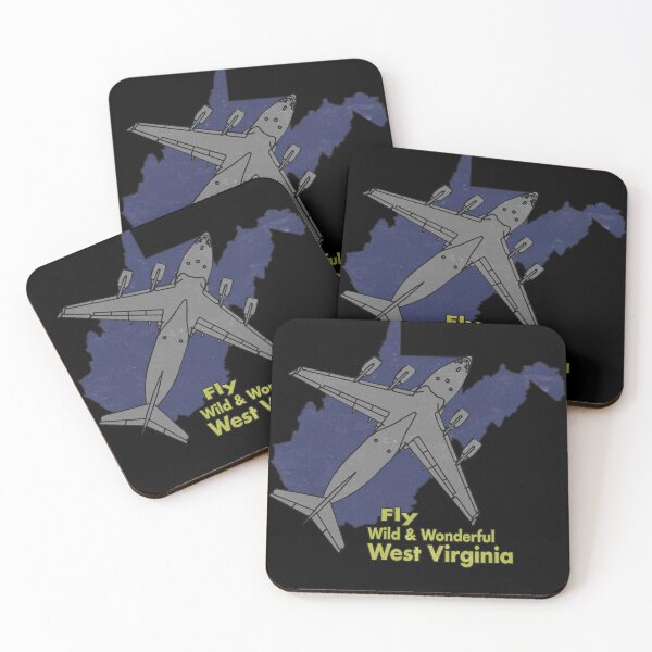 Item preview, West Virginia C-17 Airplane Silhouette Design(distressed) designed and sold by RealPilotDesign.