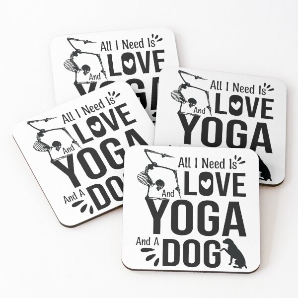 Item preview,  All I Need Is Love And Yoga And A Dog designed and sold by trendyshopy.