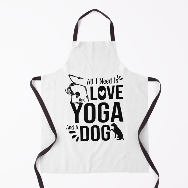 Item preview, All I Need Is Love And Yoga And A Dog designed and sold by trendyshopy.