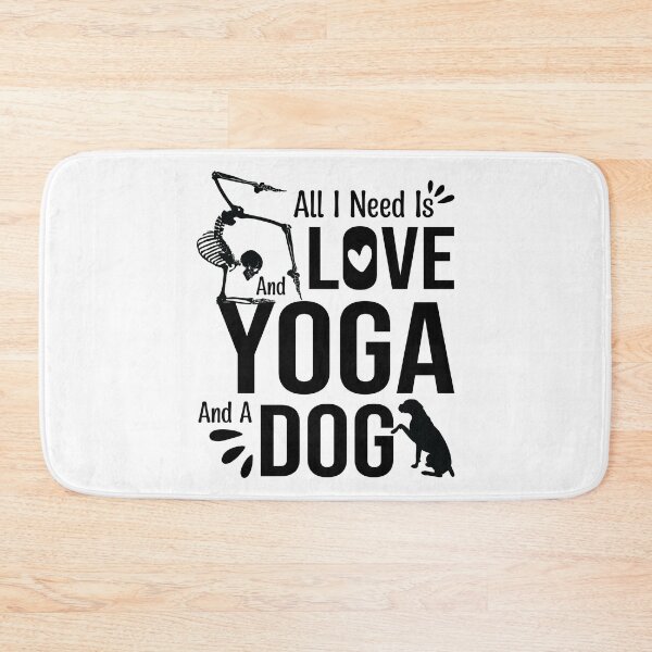 Item preview,  All I Need Is Love And Yoga And A Dog designed and sold by trendyshopy.