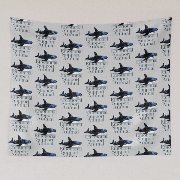 Item preview, Blue Shark Is My Emotional Support Animal  designed and sold by BetelgeuseX3.