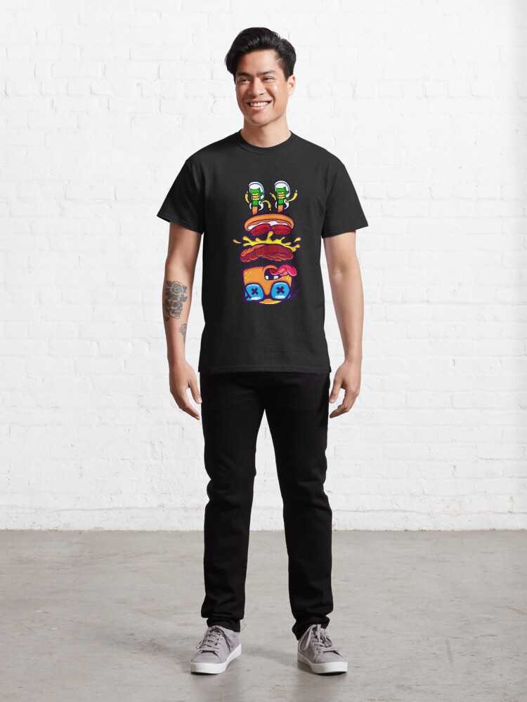 Vista alternativa de Camiseta clásica amantes de las hamburguesas